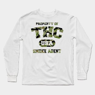 SMOKE AGENT CAMO Long Sleeve T-Shirt